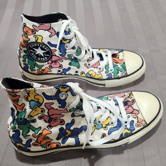 Converse Other - Grateful Dead Dancing Bear Converse Tennis Shoes Vintage Woman 8, Mens- 5 & 1/2